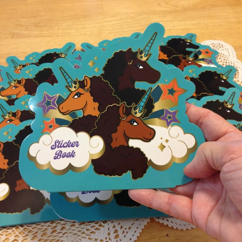 Party Favors, Unicorn stickers bundle